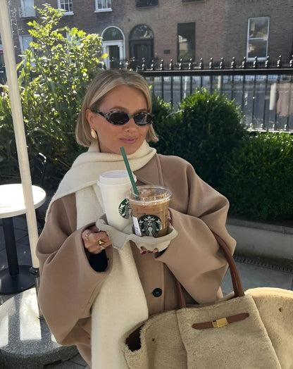 Lizzy | Trendy oversized wool jacket