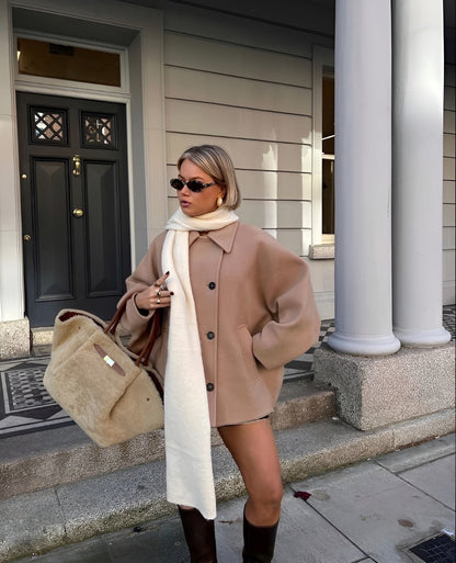 Lizzy | Trendy oversized wool jacket